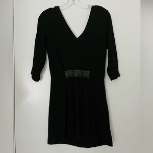 Andy & Lucy Paris little black dress with beaded accent